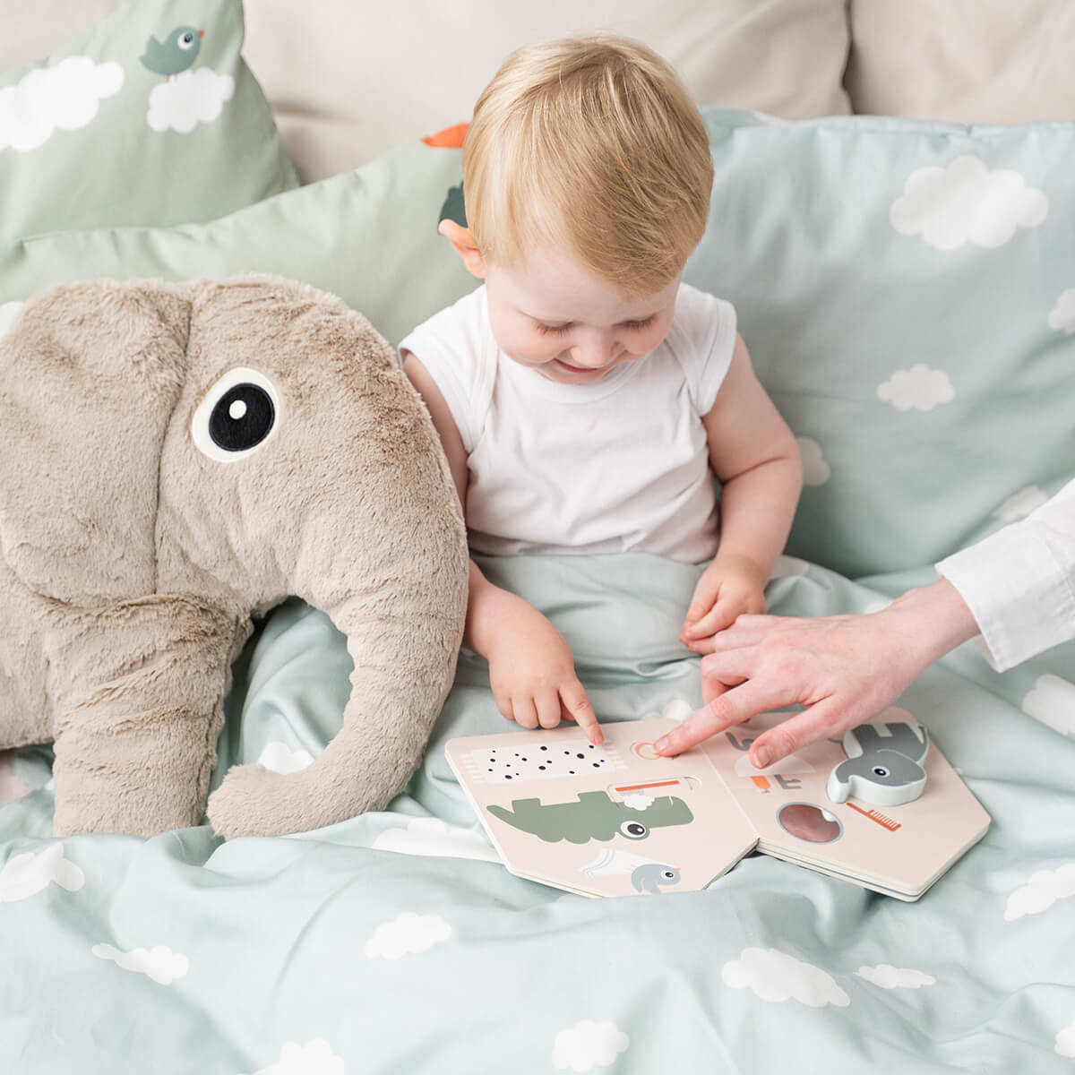 Sengesæt baby - Elphee - Blå