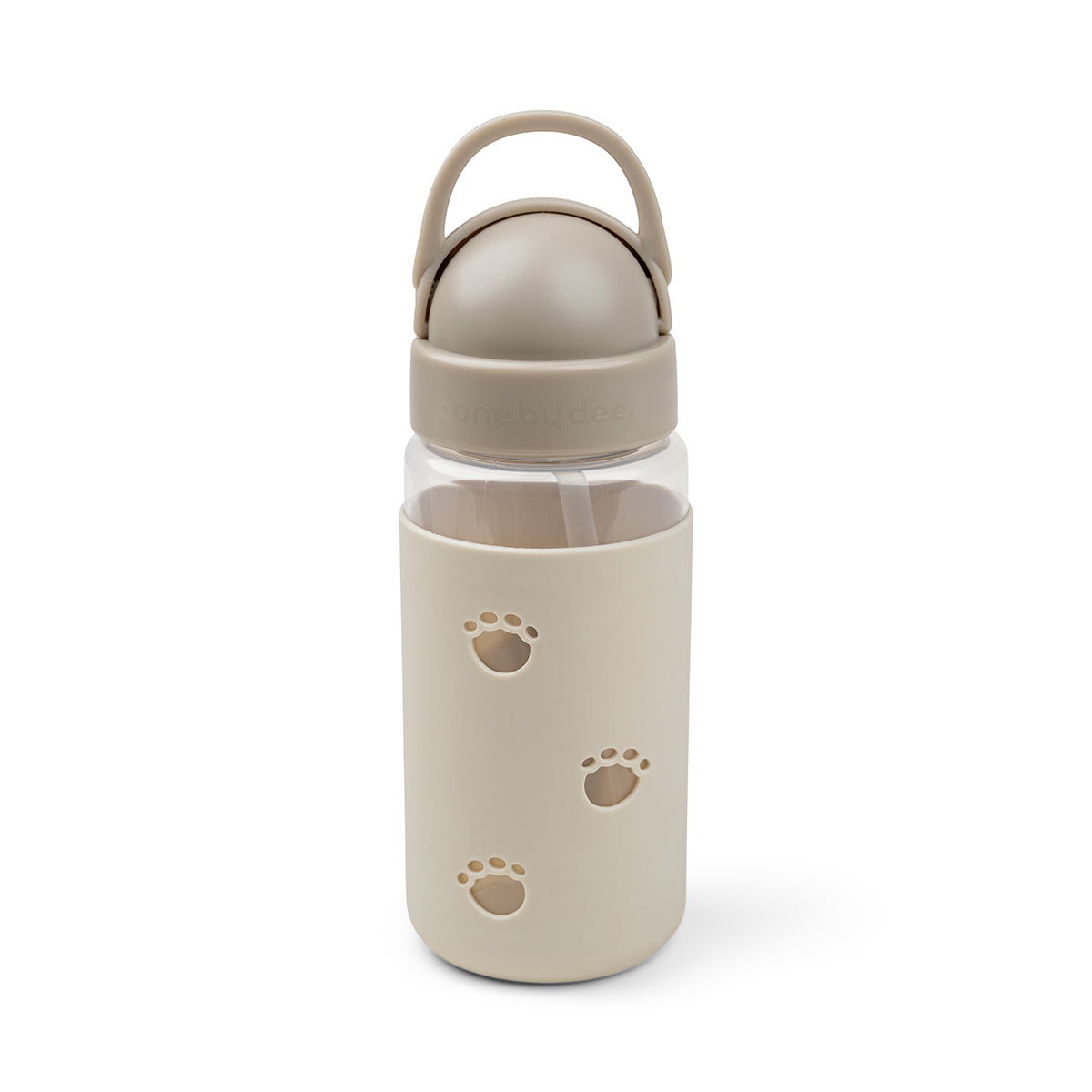 Easy-grip drikkedunk m/ sugerør - Elphee - Sand - 350 ml