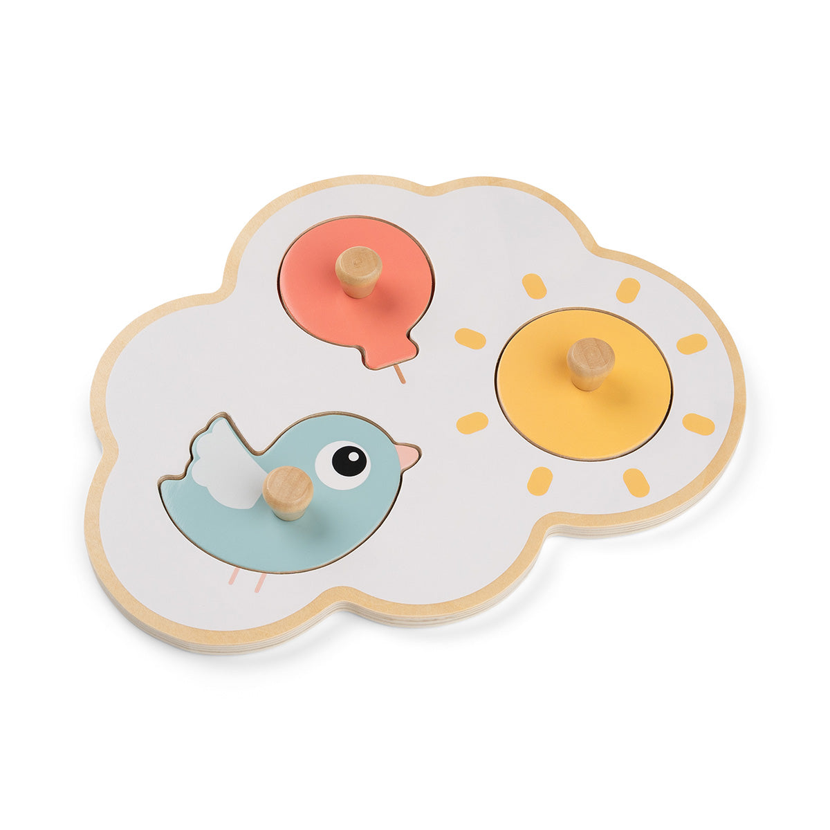 Puzzle premier âge - Happy clouds - Multicolore