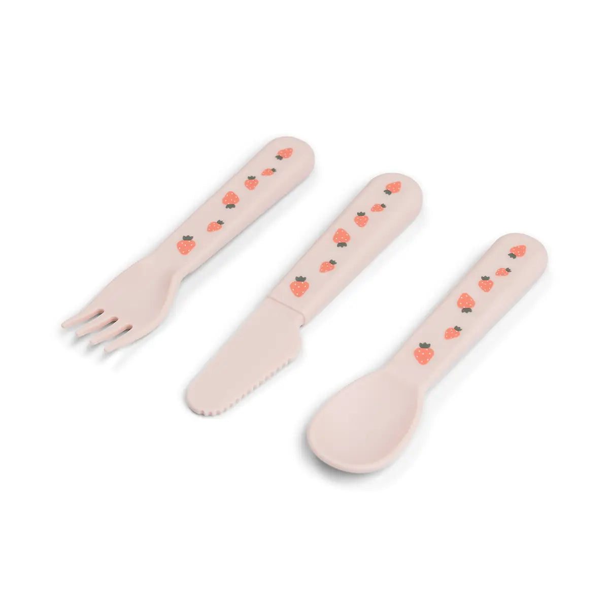 Foodie Kinderbesteck-Set - Tiny farm - Rosa