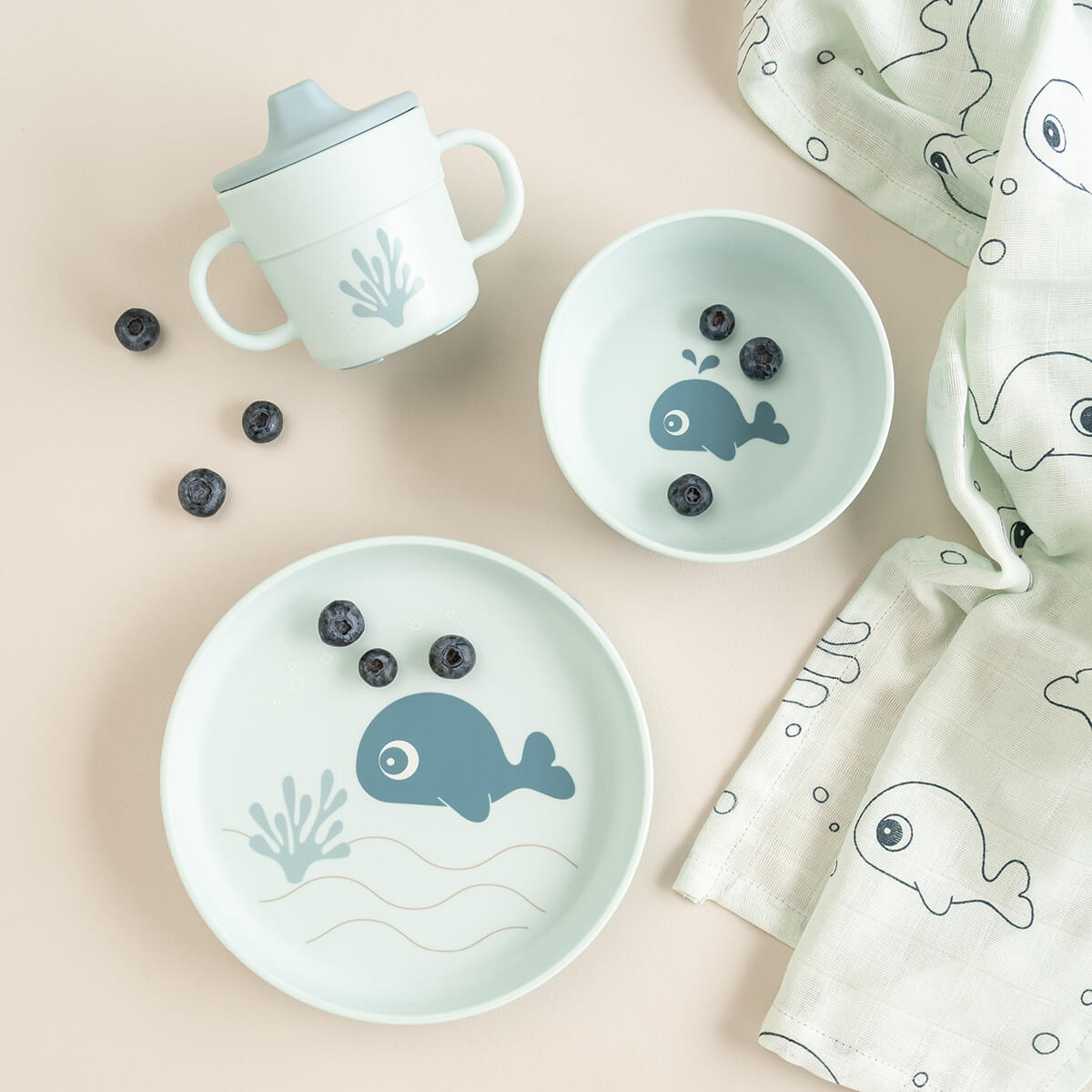 Foodie Geschirr-Set - Wally - Blau