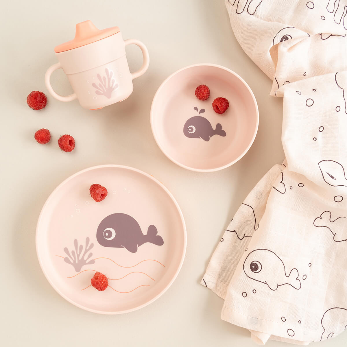 Foodie Geschirr-Set - Wally - Rosa
