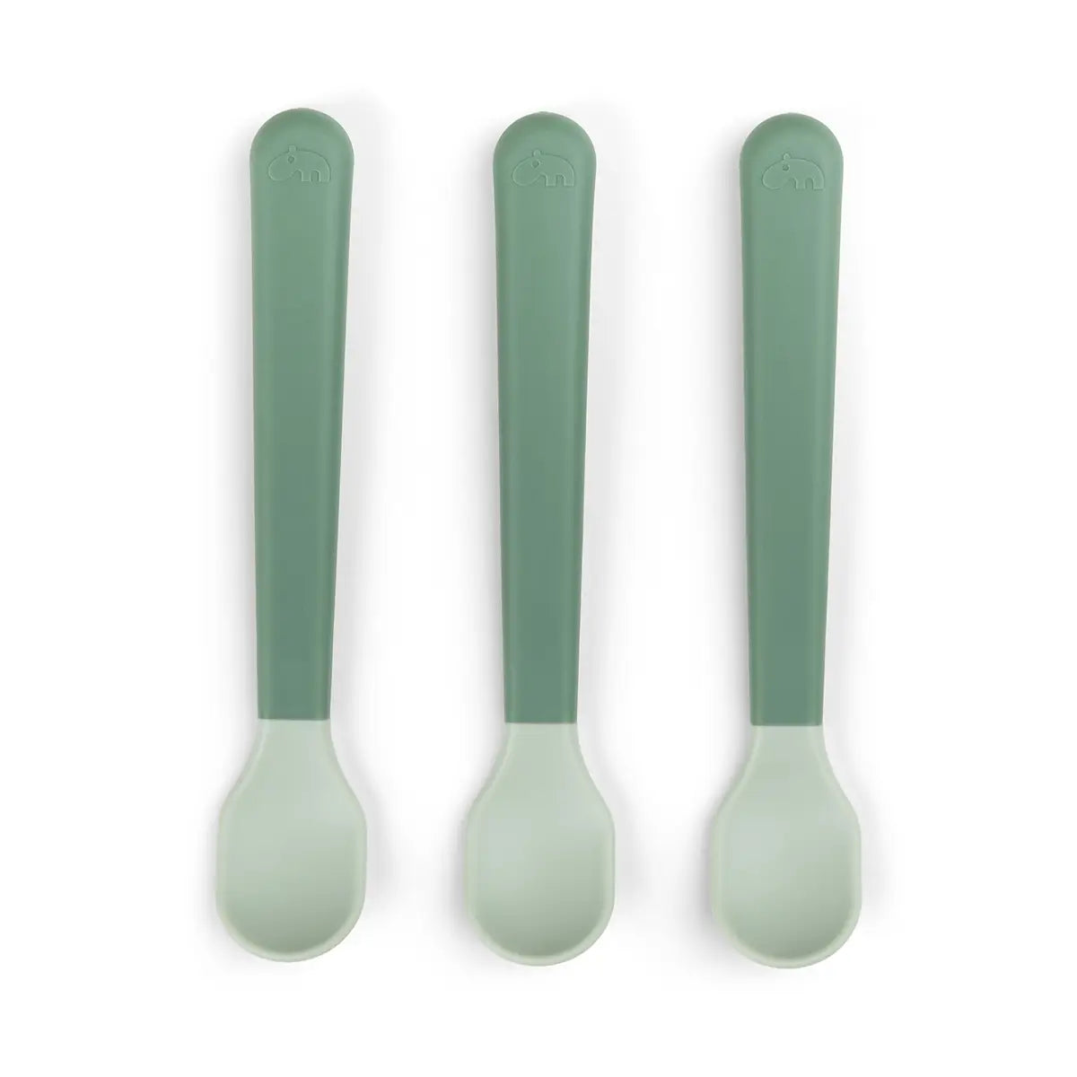 Foodie easy-grip Babylöffel 3-er Pack - Grün
