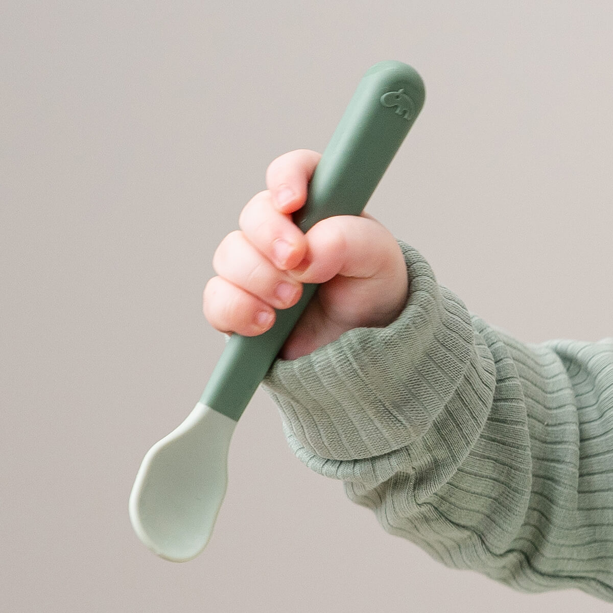 Foodie easy-grip Babylöffel 3-er Pack - Grün