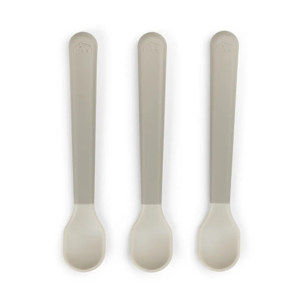 Foodie easy-grip Babylöffel 3-er Pack - Sand