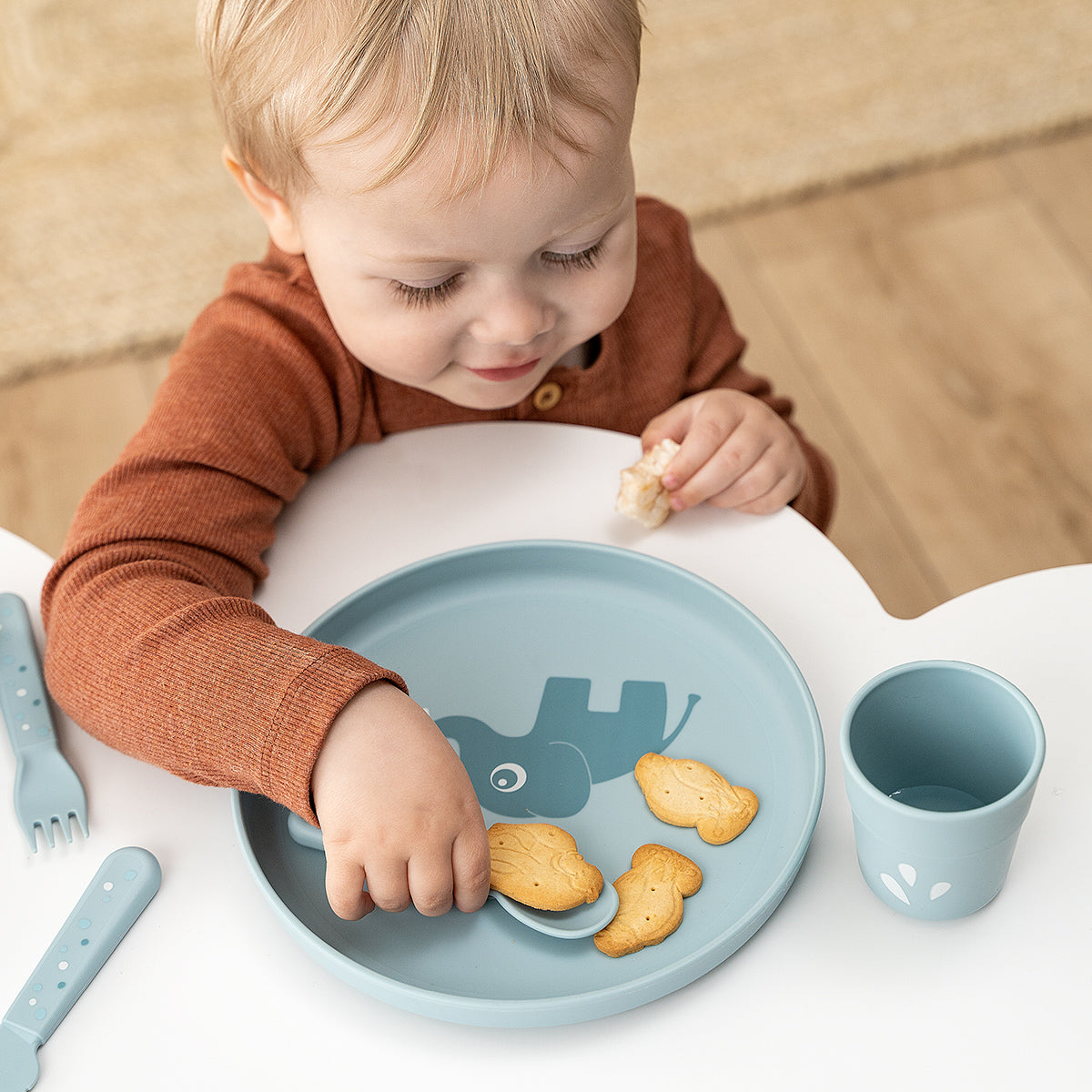 Foodie Teller - Elphee - Blau