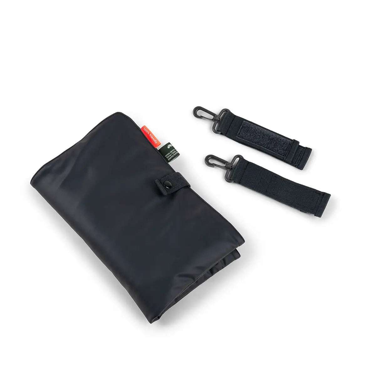 Gesteppte Wickeltasche - Schwarz