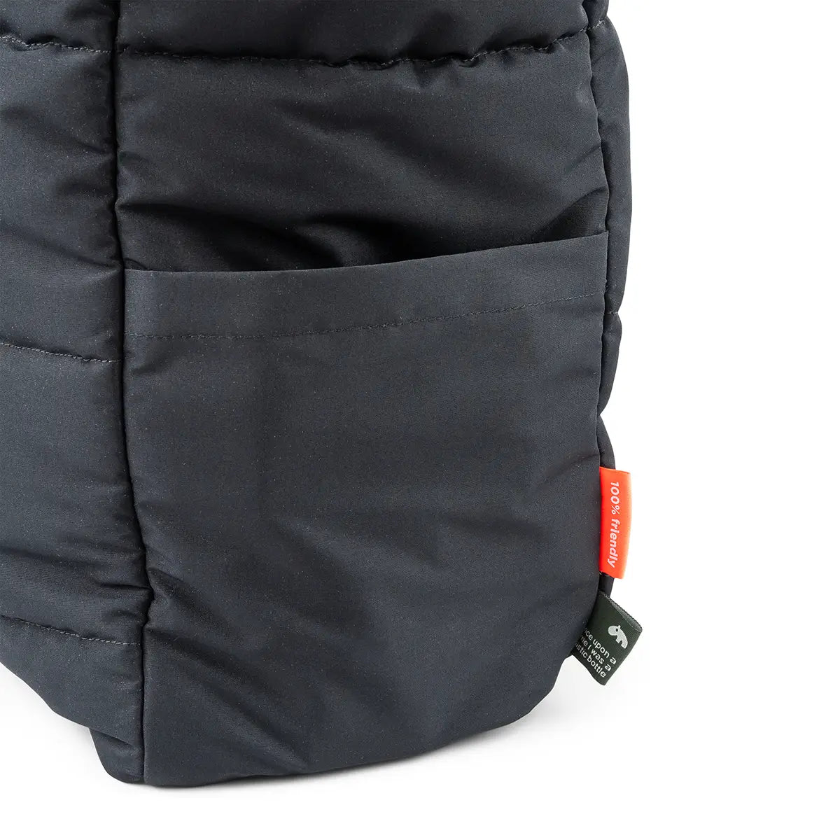 Gesteppte Wickeltasche Tote Bag - Schwarz