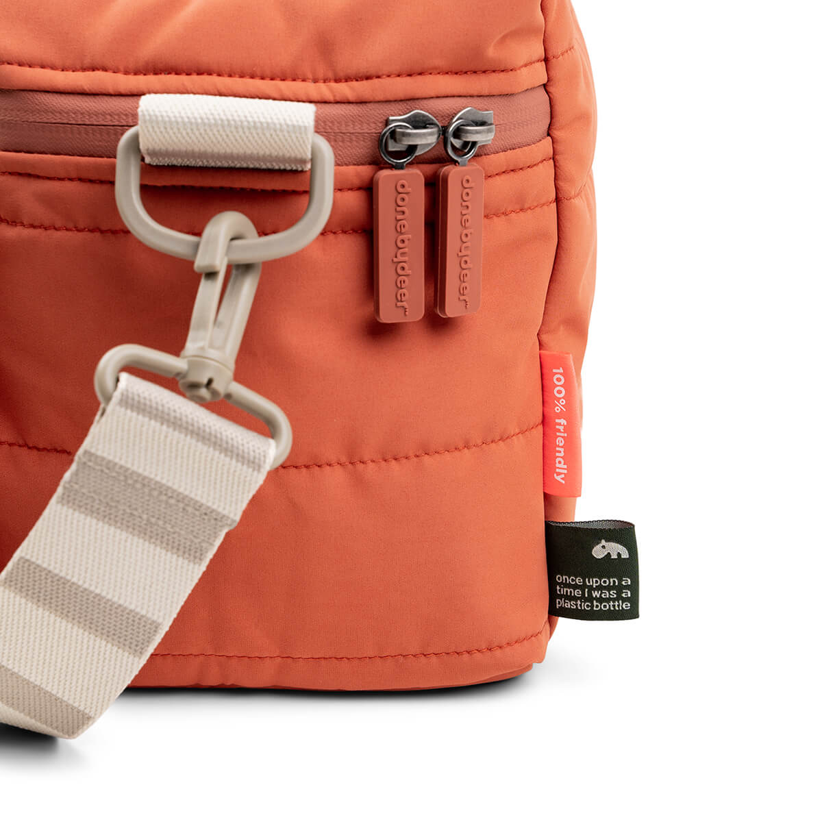 Quiltet termo taske - Croco - Papaya