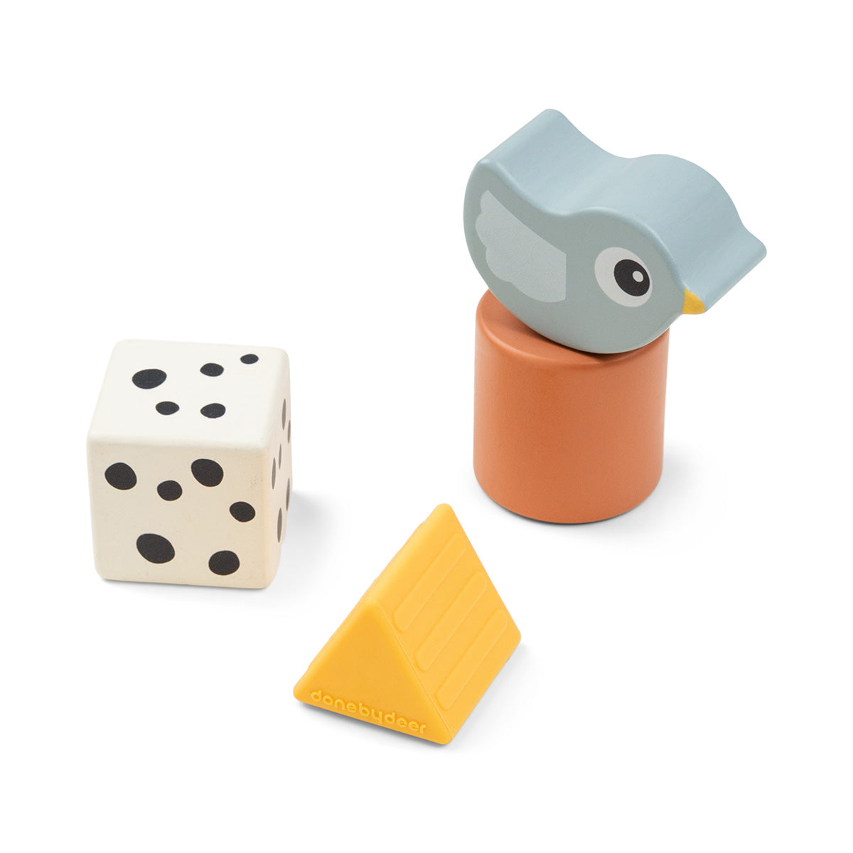 Baustein-Set 4 Stück - Birdee - Farbmix