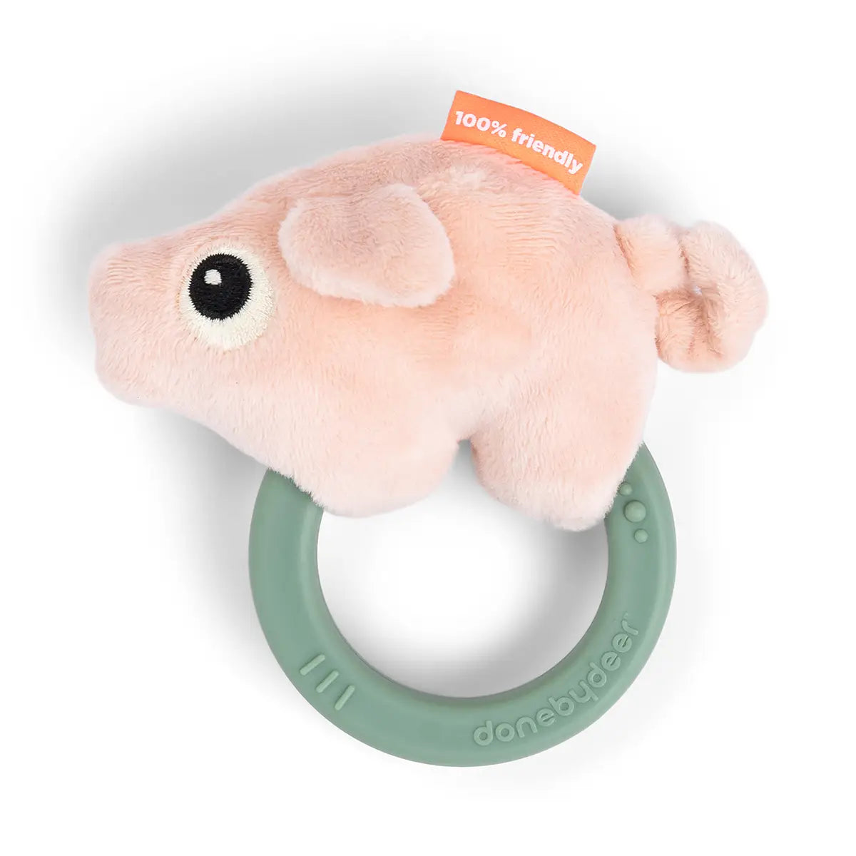 Rassel mit Beißring - Pigee - Farbmix