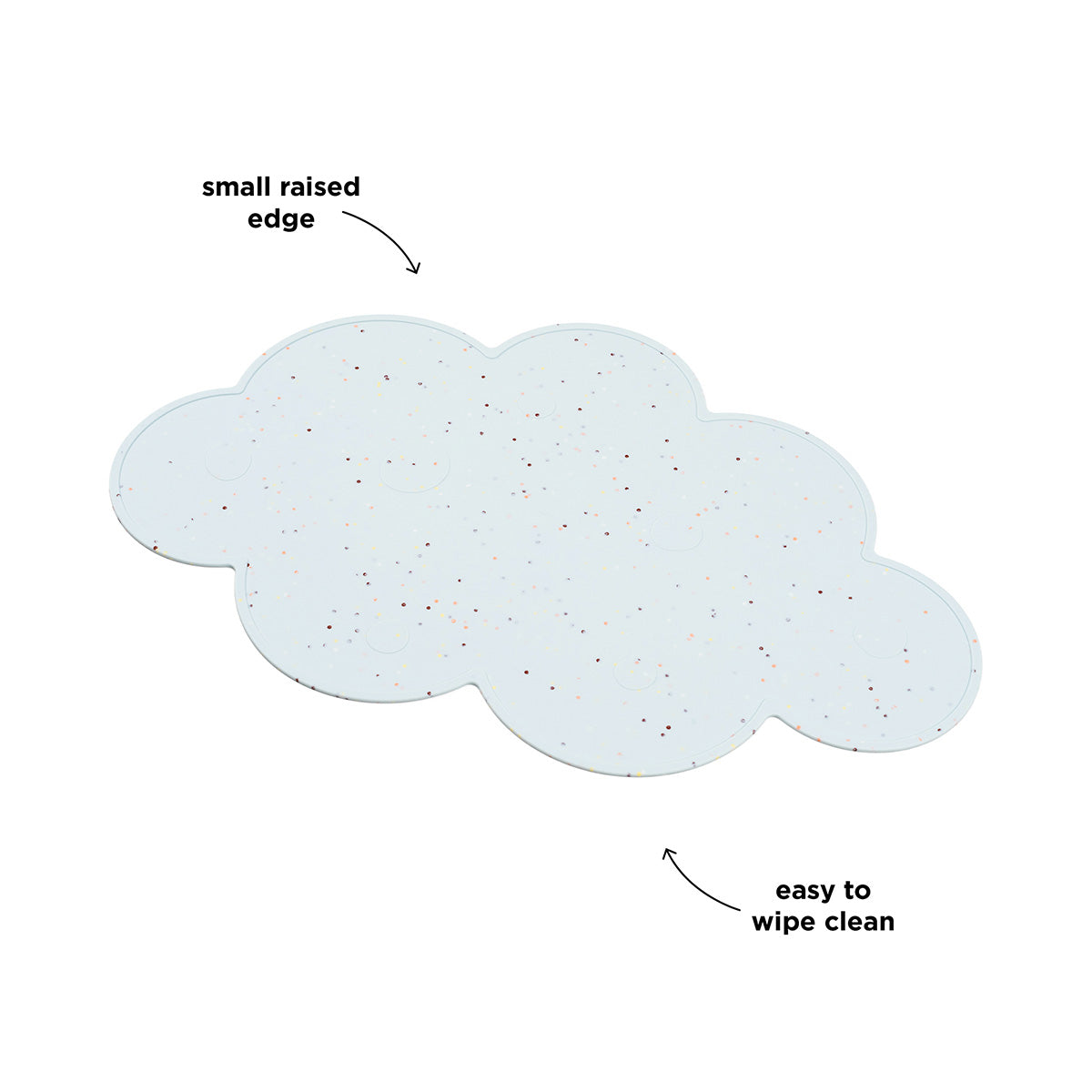 Silikon-Tischset - Confetti - Blau