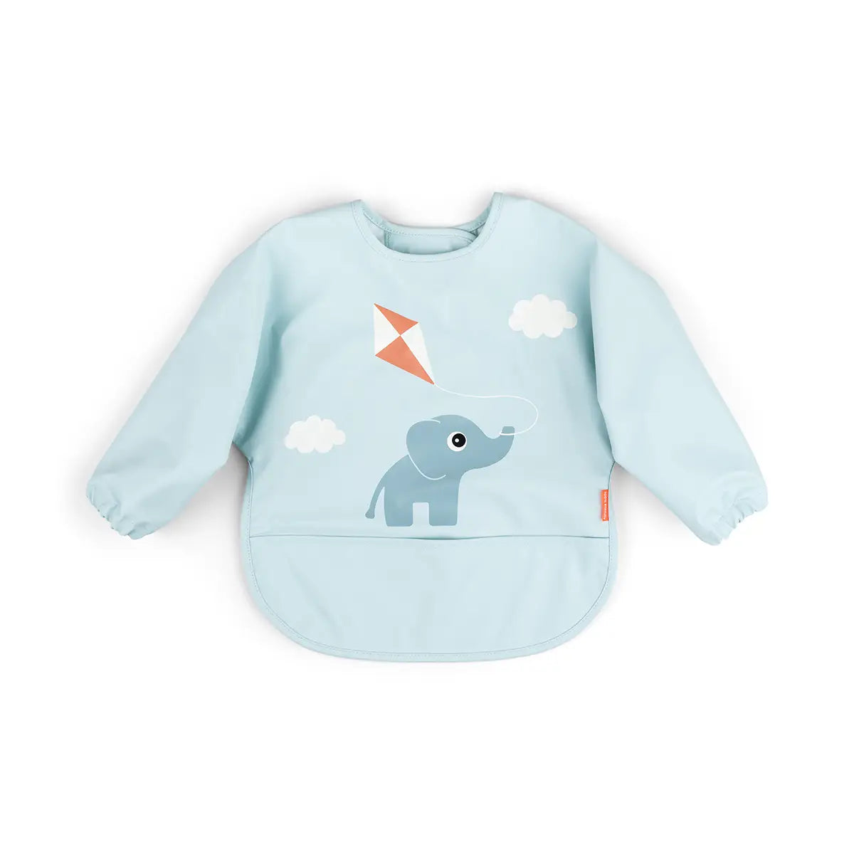 Sleeved pocket bib - Playground - Blue