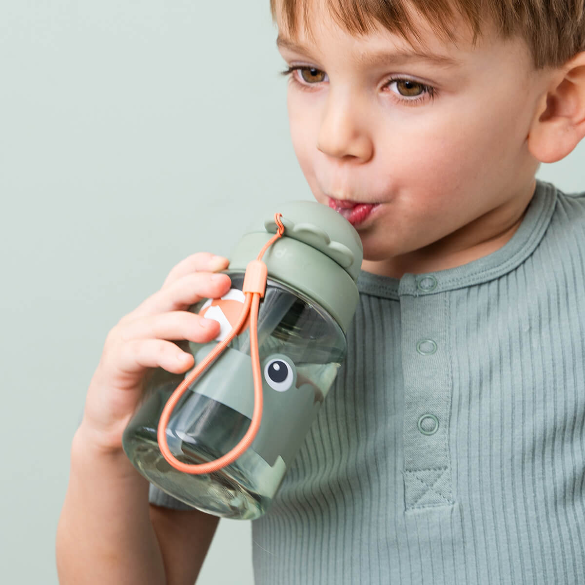 Straw bottle - Playground - Powder - 280 ml