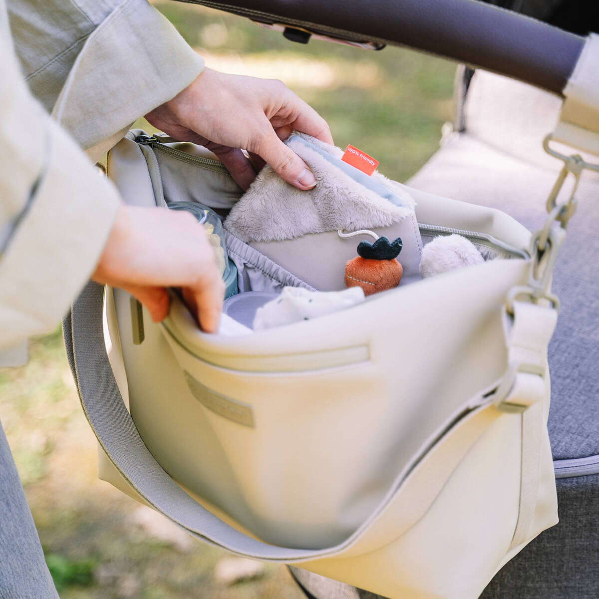 Bolso para cochecito - Arena