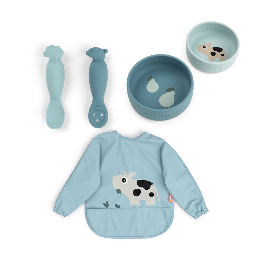 tiny farm weaning set - blue