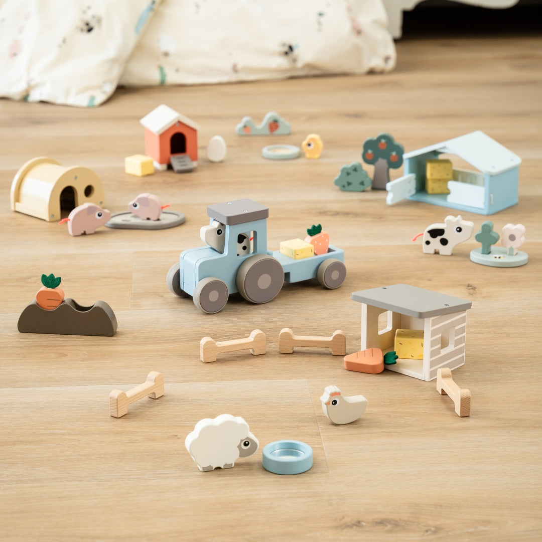 tiny farm holzspielset - komplettes geschenkset