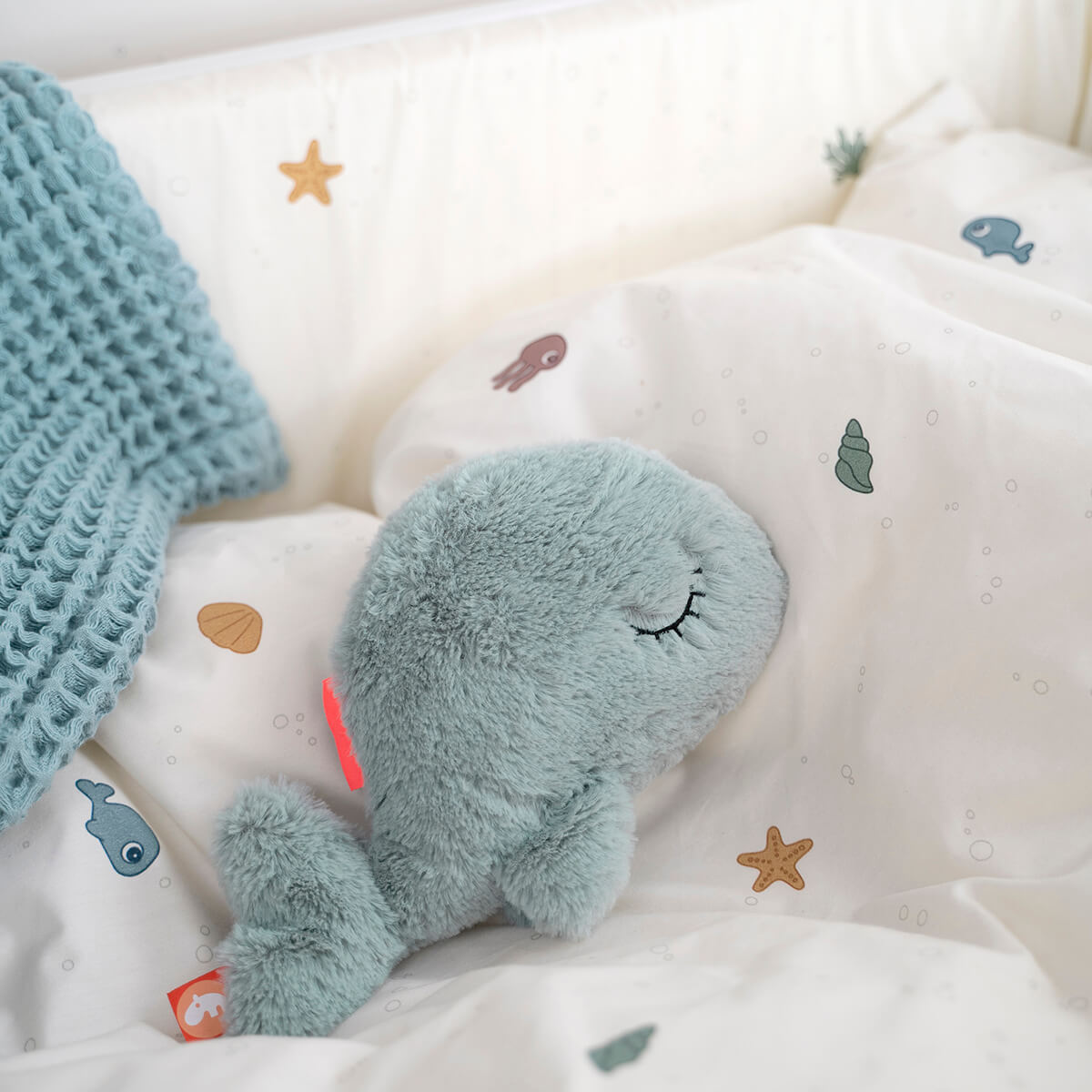 Sengesæt junior - Sea friends - Beige