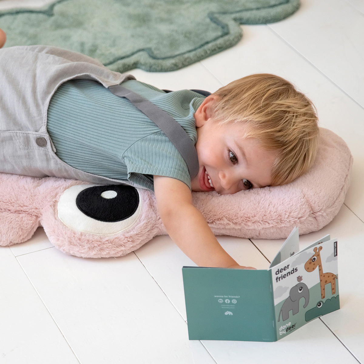 Cuddle friend Big - Croco - Powder