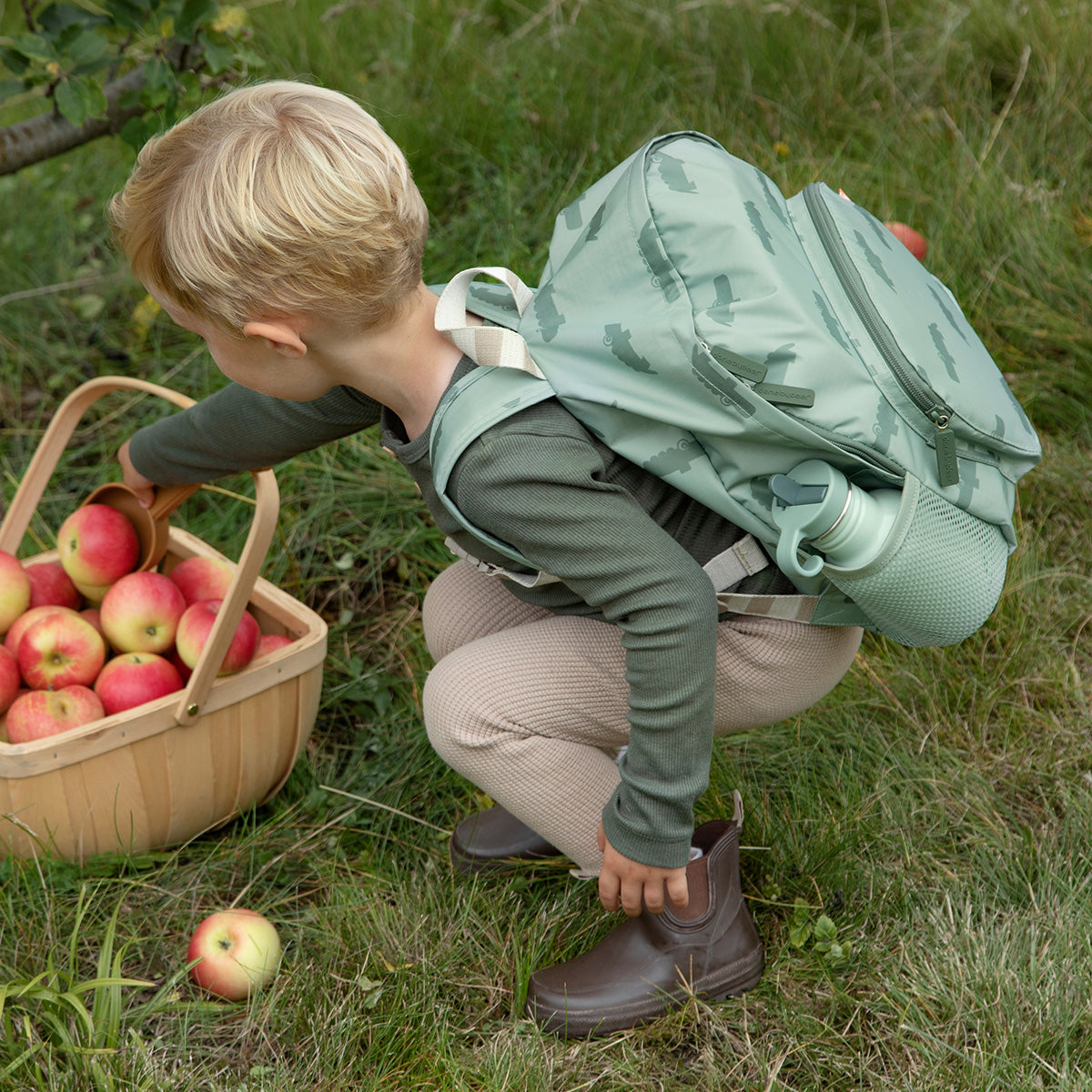 Kinder-Rucksack - Kroko - Grün - 10 L