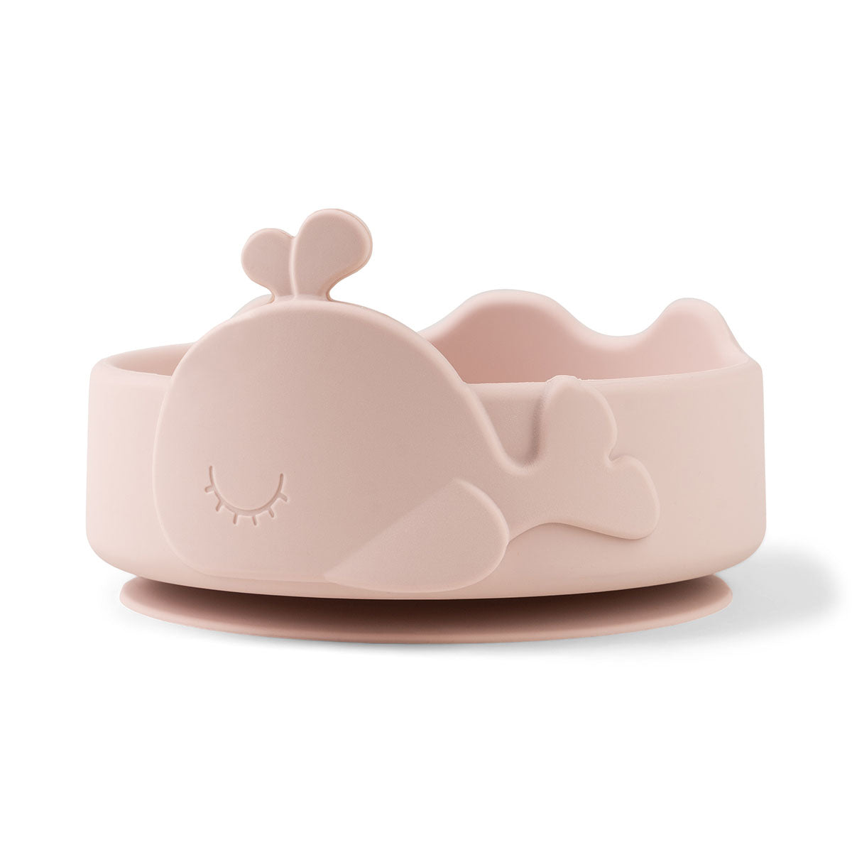 Silikon Stick&Stay Bowl und Babylöffel - Wally - Rosa