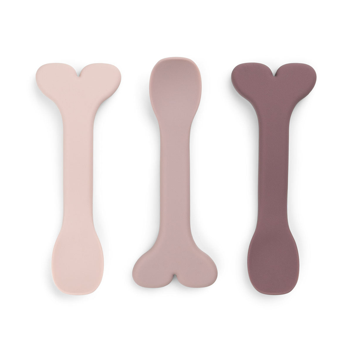 Silikon Babylöffel 3-er Pack - Wally - Rosa