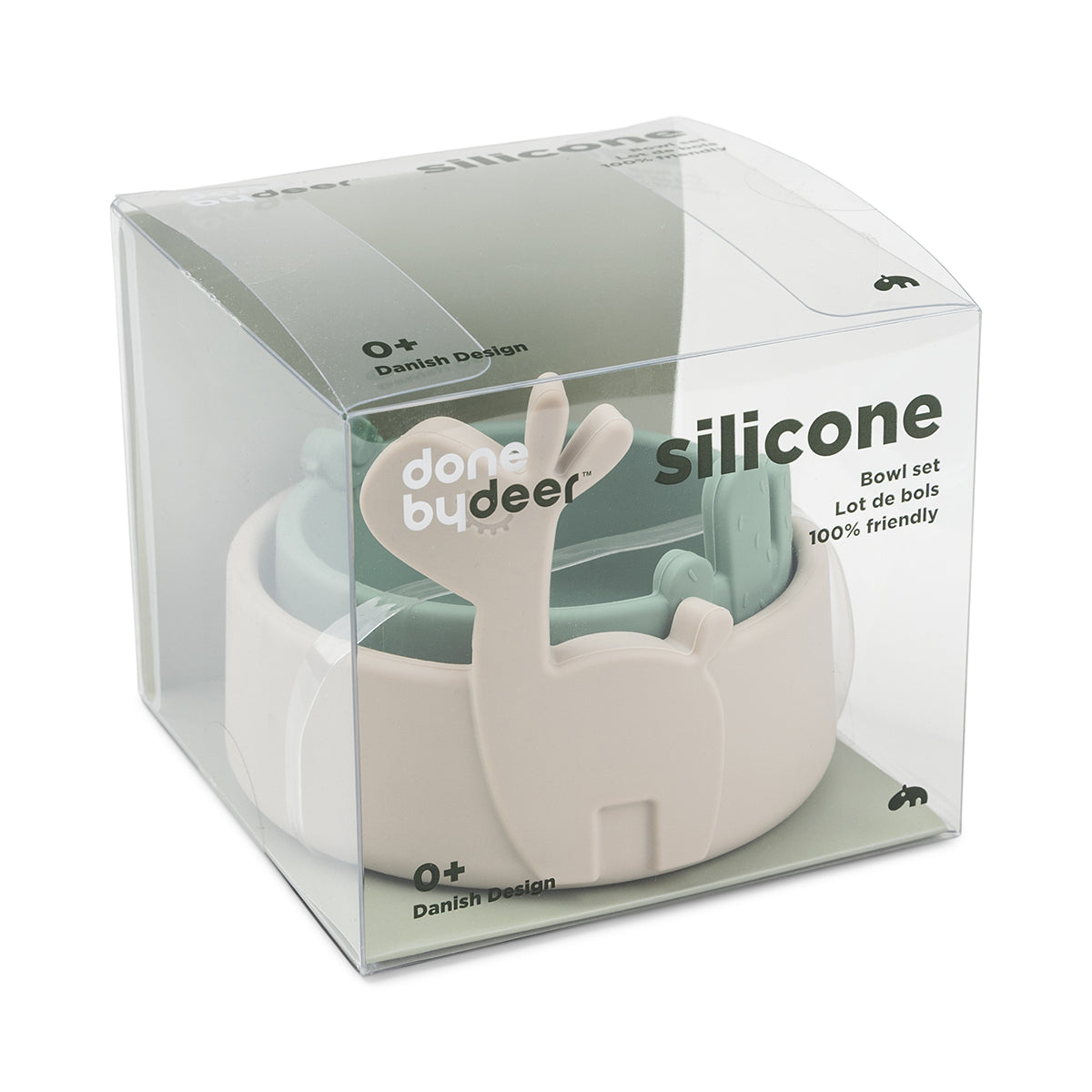 Silikon Schüssel-Set 2-er Pack - Lalee - Sand/Grün