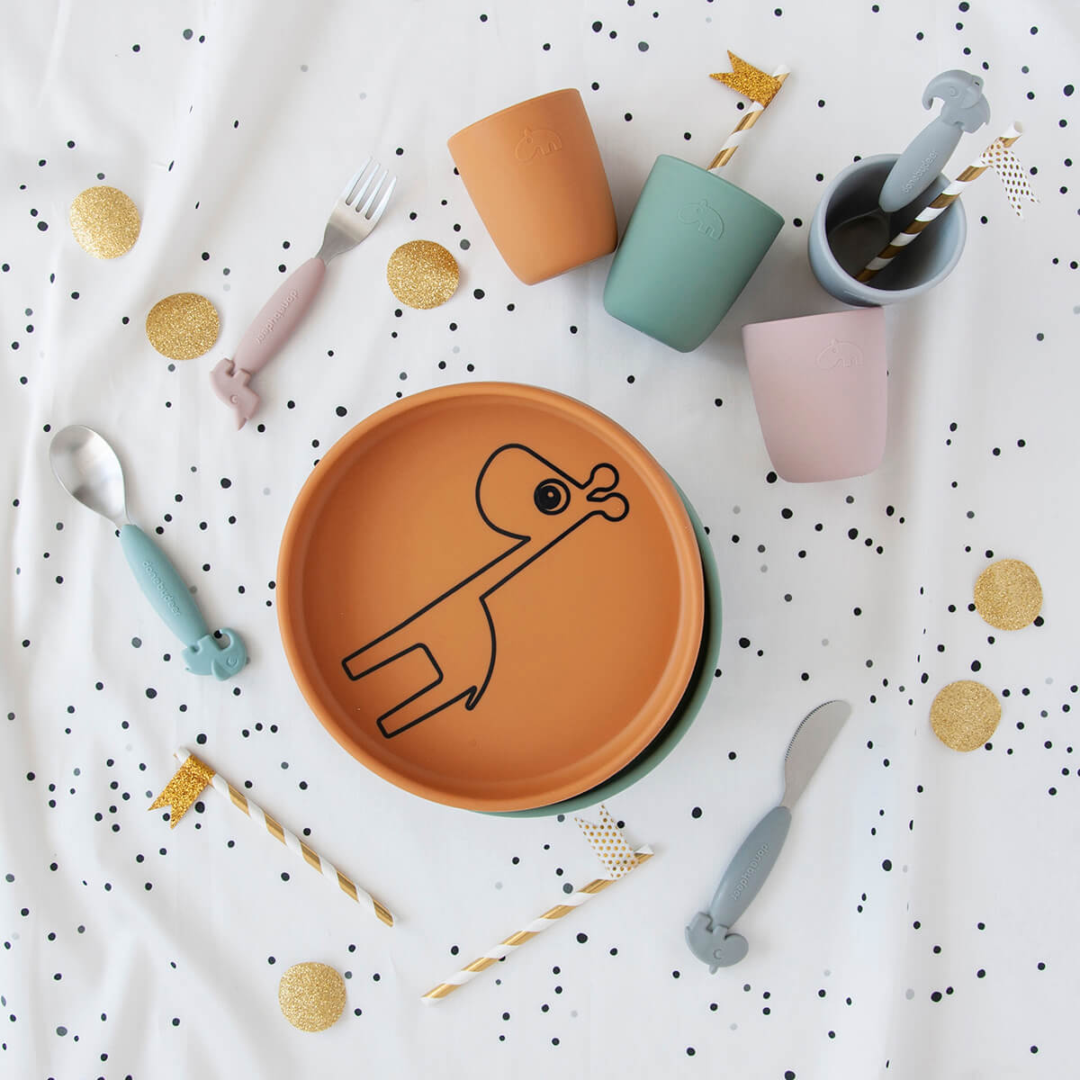 Assiette silicone - Raffi - Moutarde