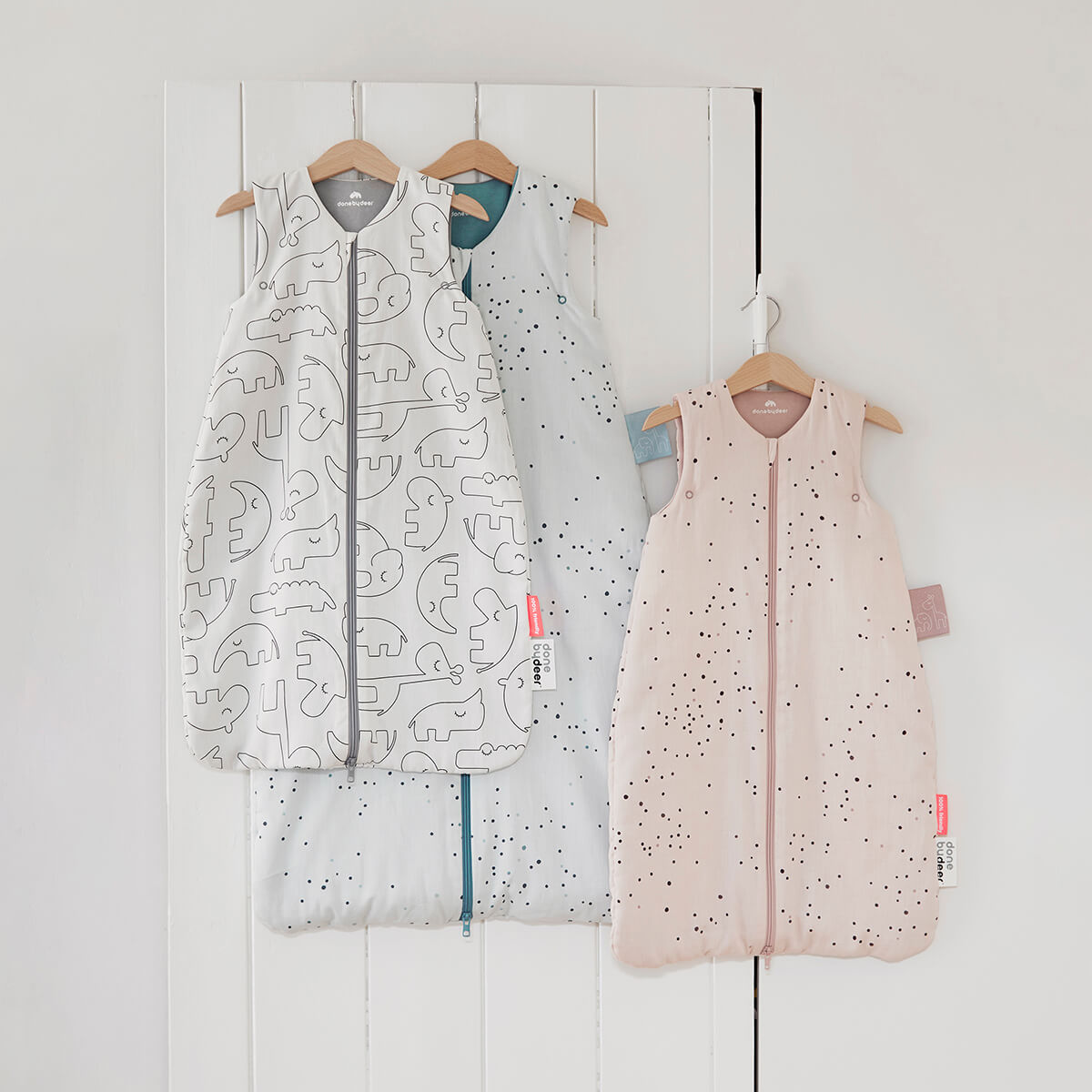 Sovepose 70 cm - Dreamy dots - Hvid
