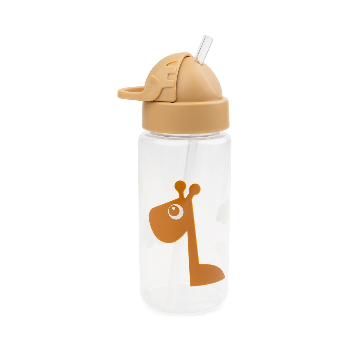 Straw bottle - Raffi - Mustard - Front