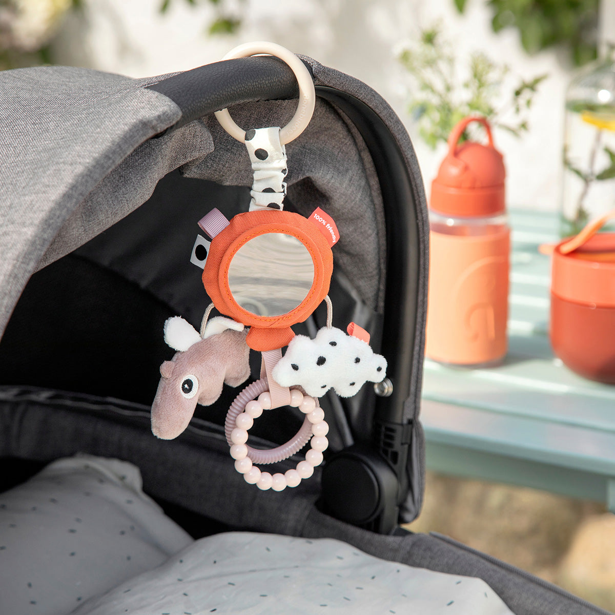 To go activity mirror - Happy clouds - Papaya